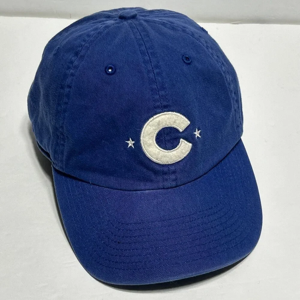 Chicago Cubs Youth/Kids Blue Hat Fitted Ball Cap Baseball Sz Medium